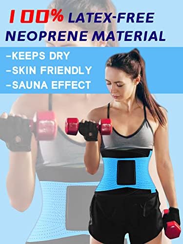 KOOCHY Waist Trainer for Women - Waist Trimmer Back Support Belt Sweat Wrap for Weight Loss Workout Fitness Gym Sport - Image 6