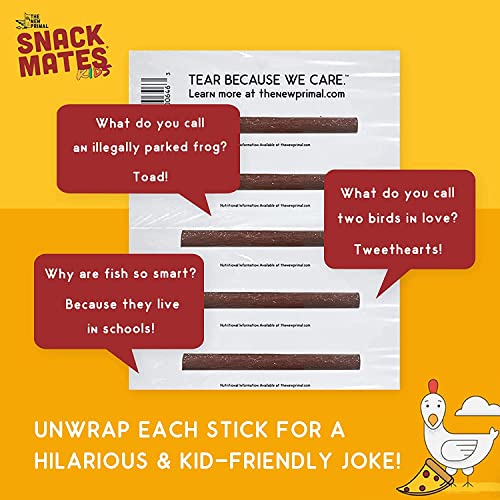 Snack Mates by The New Primal, Chicken Pizza Meat Stick, All Natural Chicken, High Protein and Low Sugar Kids Snack, Certified Paleo, Certified Gluten Free, Lunchbox Friendly, 0.5 oz, Pack of 5 - Image 4