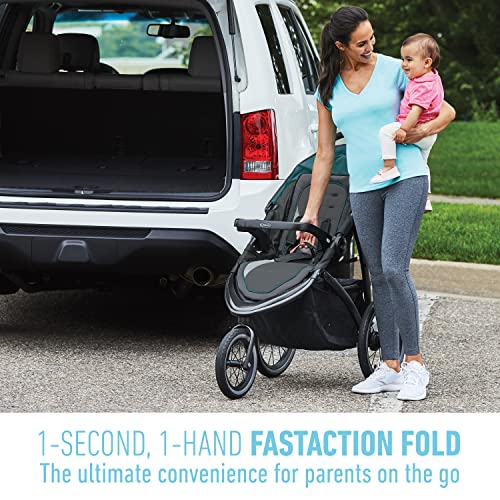 Graco FastAction Jogger LX Stroller - Drive, Convenient One-Hand Fold, ICS Compatible, Ideal for Parents on the Go - Image 6