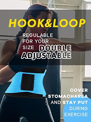 KOOCHY Waist Trainer for Women - Waist Trimmer Back Support Belt Sweat Wrap for Weight Loss Workout Fitness Gym Sport - Image 4