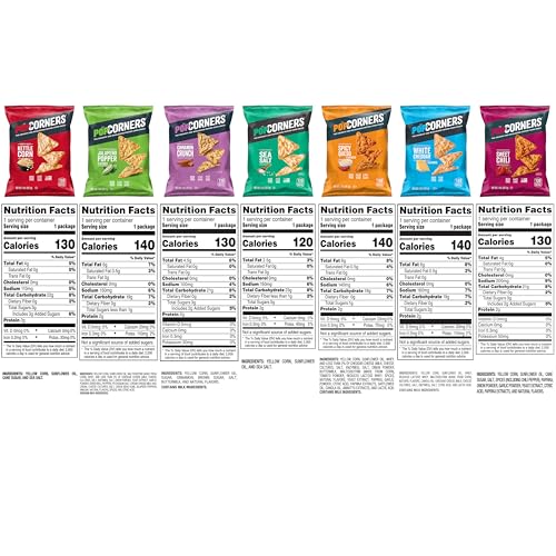 PopCorners Popped Corn Snacks, Sampler Pack, 1 Ounce (Pack of 20) (Assortment May Vary) - Image 11