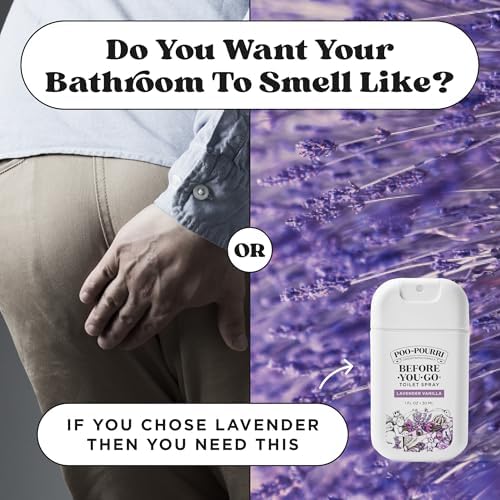 Poo-Pourri Before-You-Go Pocket Toilet Spray, Travel Essentials, Lavender Vanilla, 1 Fl Oz, Up to 50 Uses, On-The-Go Bathroom Odor Deodorizer with Essential Oils, TSA Approved Size - Image 9