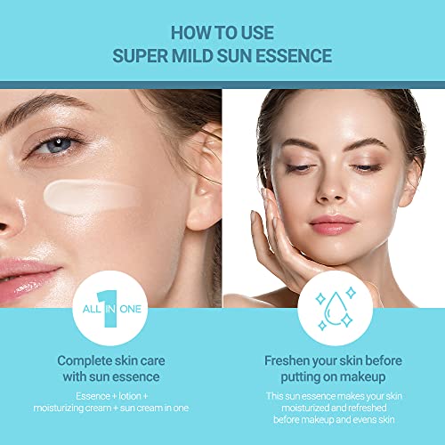 SCINIC Enjoy Super Mild Sun Essence 2 Set SPF50+ PA++++ 1.69 fl oz(50ml) | A Lightweight Hydrating Sun Essence That leaves No Sticky Feeling | Korean Skincare - Image 6