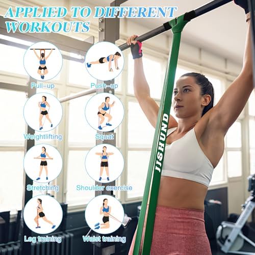 Resistance Bands, 5 Pcs Pull Up Assistance Bands Pull Up Bands Exercise Bands for Men Women, Workout Bands for Working Out, Muscle Strength Training, Body Stretching - Image 5