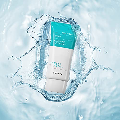 SCINIC Enjoy Super Mild Sun Essence 2 Set SPF50+ PA++++ 1.69 fl oz(50ml) | A Lightweight Hydrating Sun Essence That leaves No Sticky Feeling | Korean Skincare - Image 8