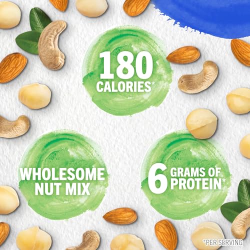 PLANTERS NUT-rition Wholesome Nut Mix, 7.5 oz Box (Contains 7 Individual Pouches) - Cashews, Almonds and Macadamias Snack Mix - No Artificial Flavors, No Artificial Colors, No Preservatives - Kosher - Image 6