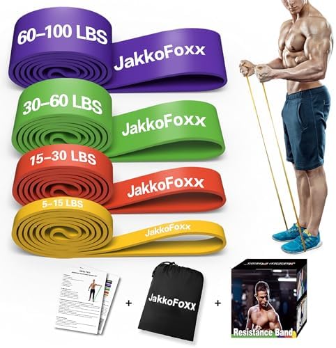 Resistance Bands,Pull Up Bands,Stretching Assist Bands Set for Men & WomenPortable Exercise, Muscle Training,Physical Therapy,Exercise Workout Bands for Working Out