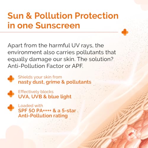 The Derma Co 1% Hyaluronic Sunscreen Aqua Gel with SPF 50 & PA++++ | Broad Spectrum UVA/B & Blue Light Protection | Suits Oily to Normal Skin | 2.82 Oz/80 g - Image 2