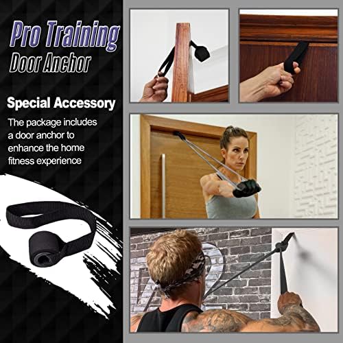 Resistance Band Pull Up Assistance Bands,Set of 5 Resistance Heavy Duty Exercise Stretch Fitness Bands for Stretching Power Lifting Workout Training with Instruction Guide - Image 7