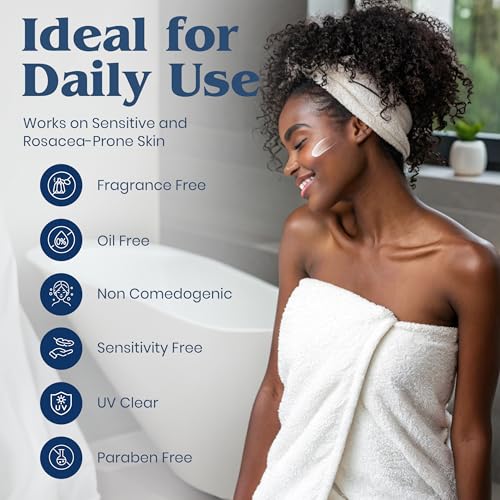 Clear Choice Travel Size Sunscreen for Face SPF 45, Mineral Oil Free Sunblock & Light Moisturizer with Zinc Oxide, Reef-Safe, Broad Spectrum, No White Cast, Dermatologist Recommended 2oz - Image 3