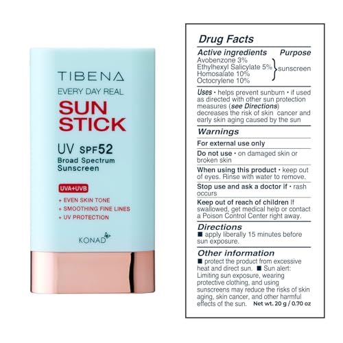 Everyday Real Sunscreen Stick SPF 52 - Broad Spectrum UV Protection 20g | Sunscreen Stick for All Skin Types, Under or Over Makeup - Image 3