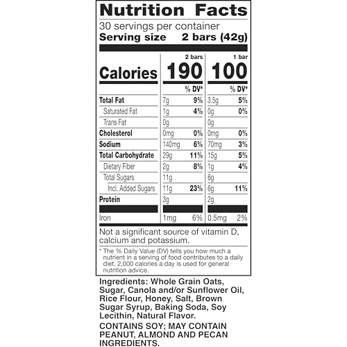 Nature Valley Crunchy Oats 'n Honey Granola Bars, 60 Bars, 44.7 OZ (30 Pouches) - Image 2