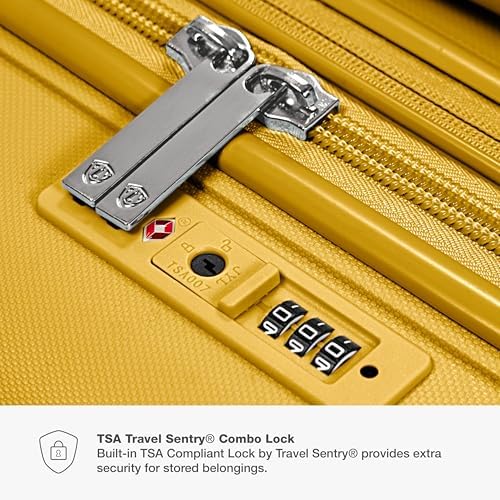 Traveler's Choice Pagosa Indestructible Hardshell Expandable Spinner Luggage, Yellow, 30" Large - Image 5