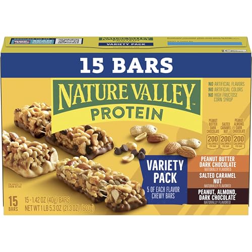 Nature Valley Protein Chewy Snack Bars, Variety Pack, 15 Bars, 21.3 oz - Image 2