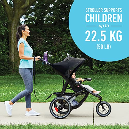 Graco FastAction Jogger LX Stroller - Drive, Convenient One-Hand Fold, ICS Compatible, Ideal for Parents on the Go - Image 7