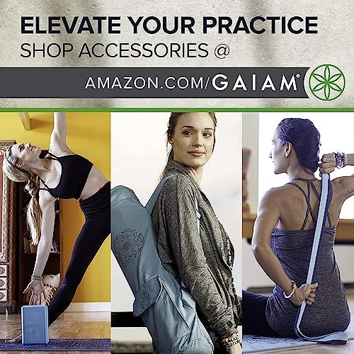 Gaiam Yoga Mat - Premium 5mm Solid Thick Non Slip Exercise & Fitness Mat for All Types of Yoga, Pilates & Floor Workouts (68" x 24" x 5mm) - Image 5