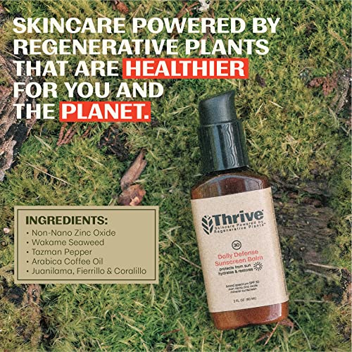 Thrive Natural Care Mineral Face Sunscreen SPF 30 - Daily Sunscreen for Face, No White Cast, Non-Nano Zinc Oxide - Lightweight Moisturizer Broad-Spectrum Protection - Vegan, 2 Fl Oz - Image 6