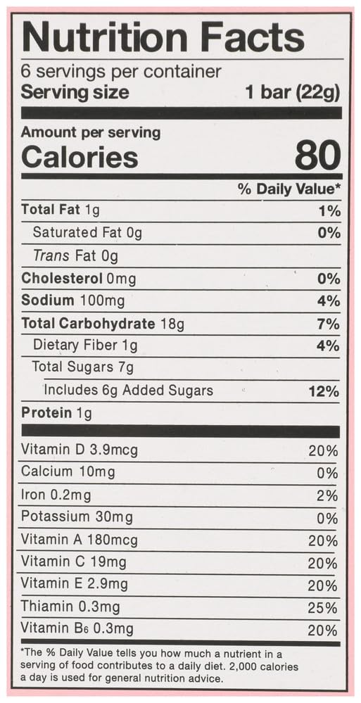 MadeGood Strawberry Crispy Squares, 6 Healthy Snacks, 0.78oz - Image 9