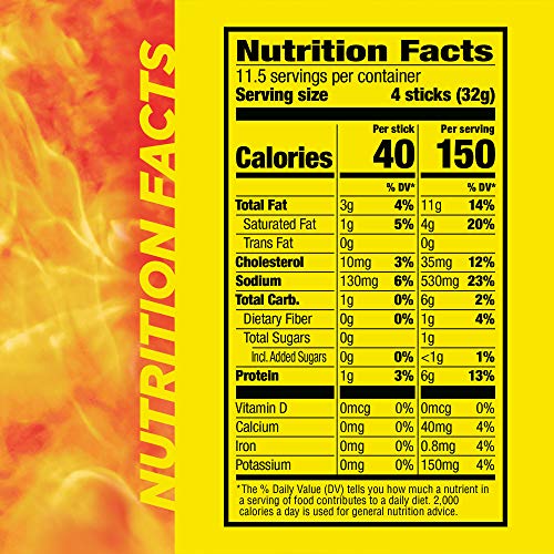 Slim Jim Smoked Meat Sticks, Original Flavor, 6g Protein Per Serving, Snack Size, Lunchbox Snack, 0.28 oz. (46 Count) - Image 2