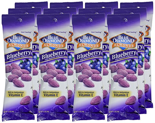 Blue Diamond Almonds, Blueberry Flavored Snack Nuts, Single Serve Bags (1.5 Oz. Tubes, Pack of 12) - Image 10