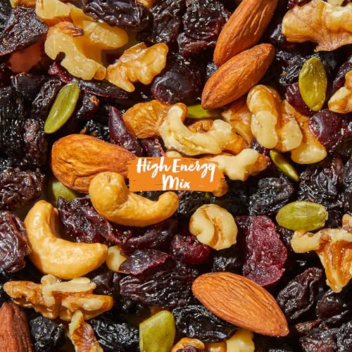 Nature's Garden High Energy Mix, Deluxe Mixed Nuts, Energy Boost, High Energy Trail Mix, Cranberries, Raisins, Almonds, Walnuts, Cholesterol Free, Sodium Free, No Artificial Ingredients – 1.2 Oz Bags (15 Individual Servings) - Image 3