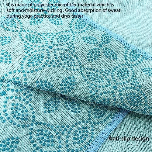 Yoga Towels, Non Slip Hot Yoga Mat Towel with Grip Dots,Super-Absorbent Soft Microfiber Yoga Blanket for Pilates, Fitness and Workout 72inch x 24inch - Image 3